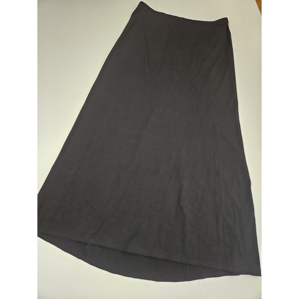 Eileen Fisher Viscose-Jersey Maxi Skirt Black Size Womens Medium/32 Fall Casual